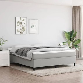 Boxspring posteľ s matracom bledosivá 180x200 cm látka 3144439