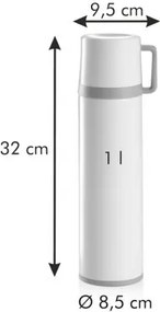 Tescoma Termoska s hrnčekom CONSTANT CREAM 1,0 l, nerez , 1 l
