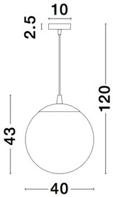 Retro luster Ficato 40 číra