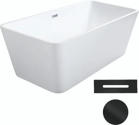 Besco Akrylátová voľne stojaca vaňa Evita 160x80 BESCO-Typ výpuste: Click-Clack s prepadom, biela, BESCO-Rozmery: 160x80, BESCO-Farba: Biela