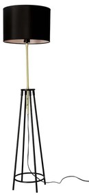 Čierna stojacia lampa (výška 154 cm) Tegola - Candellux Lighting