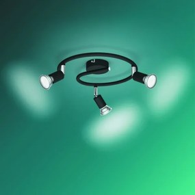 Philips - Bodové svietidlo LIMBALI 3xGU10/50W/230V čierna