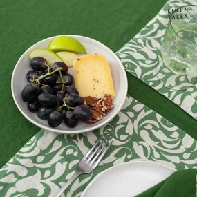 Ľanové prestieranie 35x45 cm Evergreen Damask – Linen Tales