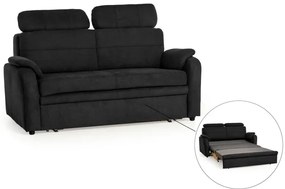 Pohovka Elegant 2,5F rozkladacia, čierna (soro 100)