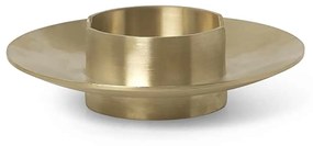 Ferm Living Mosadzný svietnik Block Brass 11 cm