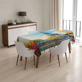 Sablio Obrus Paríž Eiffelova veža Flowers - 130x170 cm