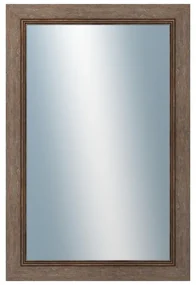 DANTIK - Zrkadlo v rámu, rozmer s rámom 40x60 cm z lišty CARRARA hnedá (2894)