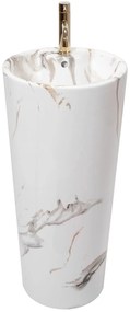 Rea Blanka voľne-stojace umývadlo, 84 x 40 cm, Marble imitácia kameňa, REA-U8704