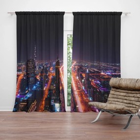 Sablio Záves Rozsvietené mesto: 2 ks 140x250 cm