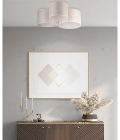 Duolla - Stropné svietidlo ROLLER TRIO 3xE27/60W/230V biela/zlatá