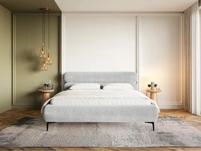 Manželská posteľ 140 cm Rirri 140 (s roštom) (s úl. priestorom) (svetlobéžová + čierna). Akcia -18%. Vlastná spoľahlivá doprava až k Vám domov. 1099930