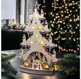 Solight 1v282 - LED Vianočná dekorácia LED/2xAA/teplá biela stromček