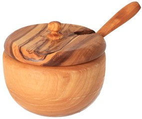 ČistéDrevo Cukornička s lyžičkou z olivového dreva