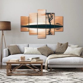 Obraz stromu na ostrove (150x105 cm)