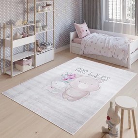 Detský koberec s motívom roztomilých zvieracích kamarátov Šírka: 80 cm | Dĺžka: 150 cm