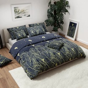 Bavlnené obliečky VISATA čierne, 100% bavlna Rozmer obliečky: 70 x 90 cm | 140 x 200 cm