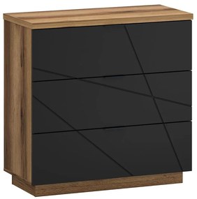 Komoda 3s Orient G Dub Delano/Čierna