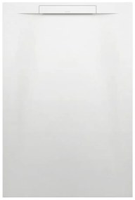 LAUFEN Pro S obdĺžniková sprchová vanička z materiálu Marbond, lineárny odtok na kratšej strane, 1200 x 800 x 30 mm, biela matná, H2101820000001
