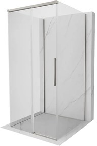 Mexen Rox-3S, 3-stenný sprchový kút 95 x 95 cm, 8mm číre sklo, oceľový profil, 8C2-095-095-97-00-3S