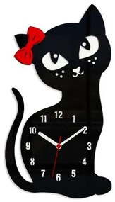 Nástenné hodiny Cat čierne