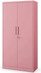 Kovová kancelárska skriňa Dawid pastelovoružová