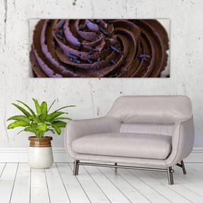 Obraz - Čokoládový Cupcake (120x50 cm)