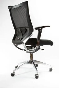 Spinergo OFFICE Spinergo - aktívna kancelárska stolička - vínová, plast + textil + kov
