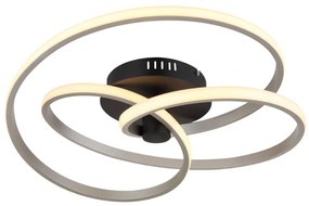 Globo 67183-40N - LED Prisadený luster GLYXAR LED/40W/230V chróm/čierna