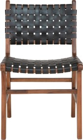 Záhradná stolička Pinmona 2 (prírodná + čierna). Akcia -10%. Vlastná spoľahlivá doprava až k Vám domov. 1146775