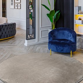 Dywany Łuszczów, Kusový koberec Visco Rabbit Silver 3 kruh, 120x120 (priemer) kruh, šedá, detská izba