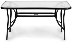 Sklenený záhradný stôl 120x70 cm