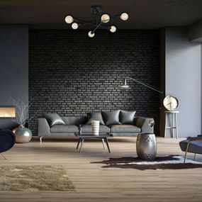 Závesný lustr Flower - 174-AV, čierna