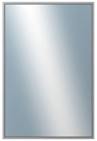 DANTIK - Zrkadlo v rámu, rozmer s rámom 40x60 cm z lišty Hliník šedá (7269006)
