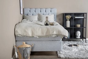 Furudal 120 boxspring posteľ svetlo sivá čelo Sarna