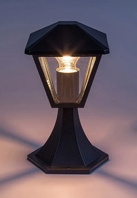 RABALUX Vonkajšia stojacia hliníková lampa PARAVENTO, 1xE27, 40W, 29cm, čierna