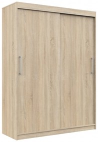 Šatníková skriňa posuvná 150 cm CLP MONO dub sonoma