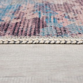 Modro-fialový umývateľný behúň s prímesou recyklovaných vlákien 60x230 cm Reid – Flair Rugs