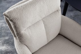 Retro stolička Big George béžová otočná 360