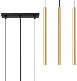 Sollux SL.1196 - Luster na lanku PASTELO 3xG9/8W/230V zlatá