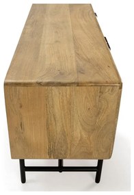 TV stolík z mangového dreva v prírodnej farbe 145x50x40 cm Mundra – MOME
