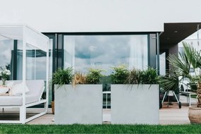 Kvetináč ELEMENTO, sklolaminát, šírka 88 cm, betón design