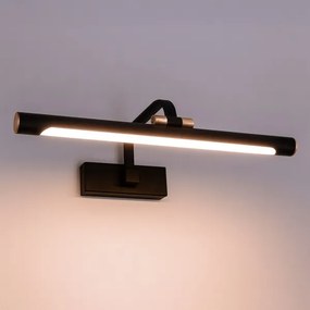 LED kúpeľňové osvetlenie na zrkadlo VINCI LED/12W/230V 40 cm IP44 čierna