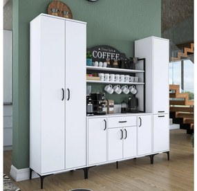 Set kuchynských skriniek Jenaretta 50 (biela + čierna). Vlastná spoľahlivá doprava až k Vám domov. 1107099