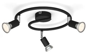 Philips - Bodové svietidlo LIMBALI 3xGU10/50W/230V čierna