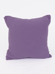 Mušelínová obliečka na vankúšik 40 × 40 cm – Alexia levanduľová