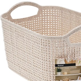 Úložný kôš Beige2, 16x14x24 cm