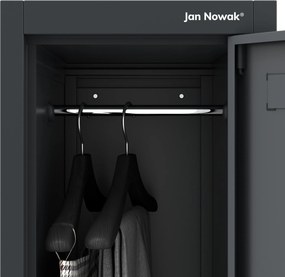 Šatníková skriňa pre zamestnancov antracitová BARTEK 1 Plus 292 x 1720 x 450 mm