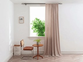 Záves TAVIO 140x250 cm, svetlo béžový Zavesenie: Riasiaca páska