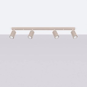 Taupe kovové bodové svietidlo 6,5x81 cm Gleam – Sollux