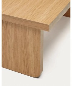Konferenčný stolík v dekore duba v prírodnej farbe 89x62 cm Oaq – Kave Home